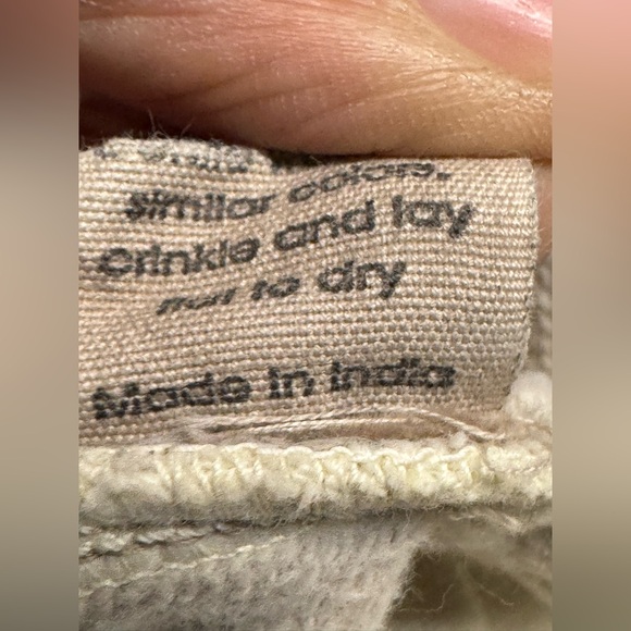 Krista Larson Oversized Asymmetrical Tunic Dress Top One Size Ivory Lagenlook Q - Picture 4 of 8